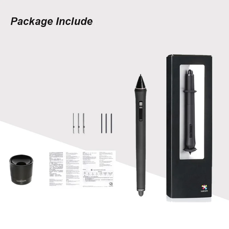 Wacom Grip Pen KP-501E for Intuos Pro / 4 / 5 , Cintiq Pro 16 / 22