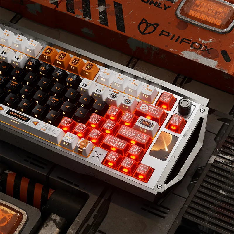 PIIFOX KCLLJH-C PC Keycaps PBTO Riginal Factory Height Five Sided Thermal Sublimation Height Keycaps Customized PC Accessories