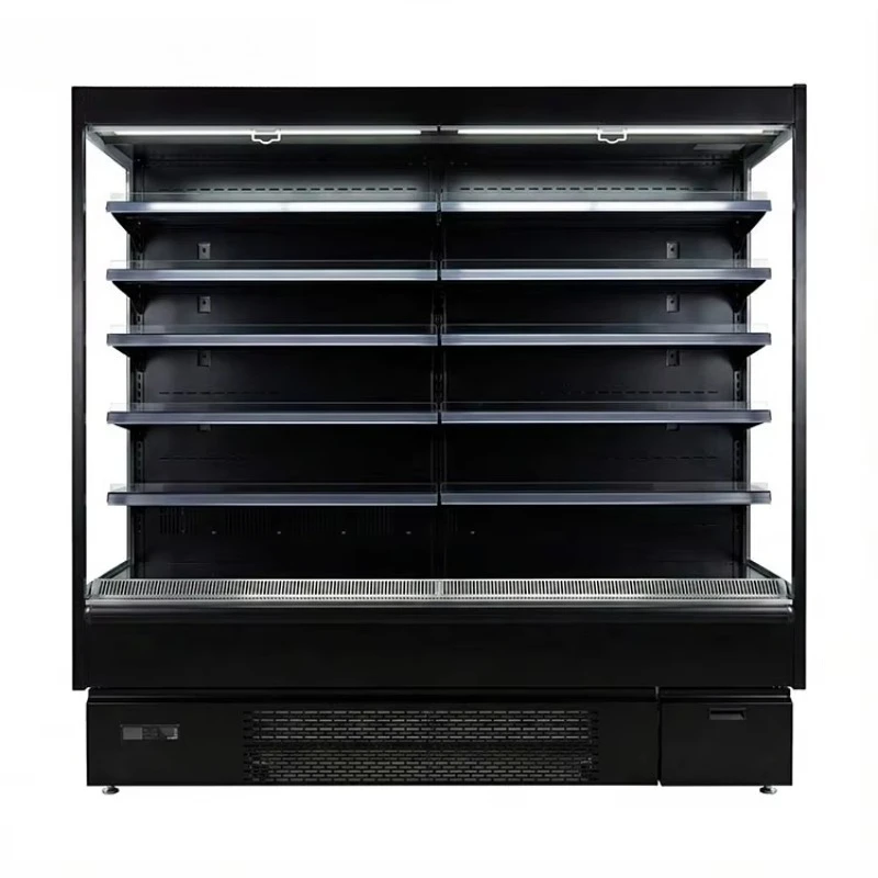 Customized Supermarket Open Cooler Display Cabinet Commercial Drinks Dairy Storage Low Noise Large Capacity Retail Refrigerator