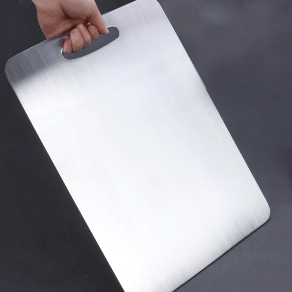 

Kitchen Stainless Steel Cutting Board Vegetable Meat Cutting Board Chopping Block Kitchen Accessories Fruit Tool