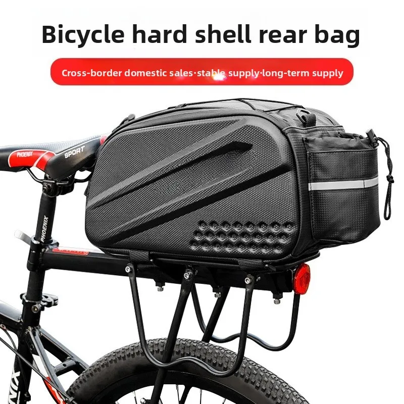 Bicycle  Hard shell Back seat Pack  Rainproof rear shelf  Mountain bike tail bag
