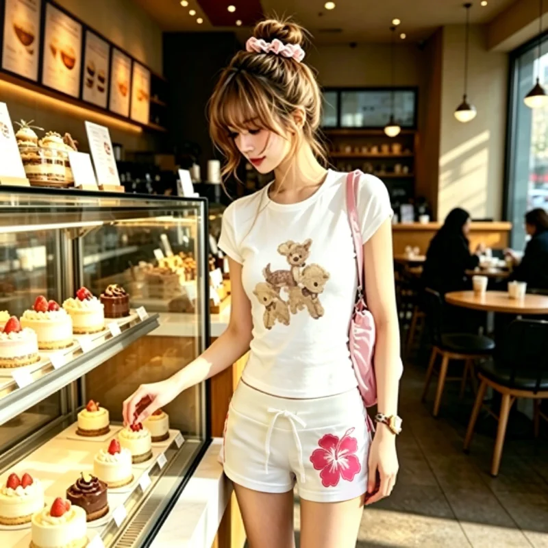 American Style Hot Girl Low Waist Super Short Pants Women Summer Tight Butt Casual Hot Pants White  Shorts Trendy