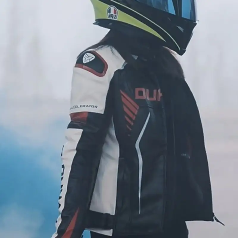 Duhan Motorcycle Suit Leather Jacket Set Anti Fall Riding Suit Cold Resistant And Warm Men'S And Women'S Equipment Racing Suit W