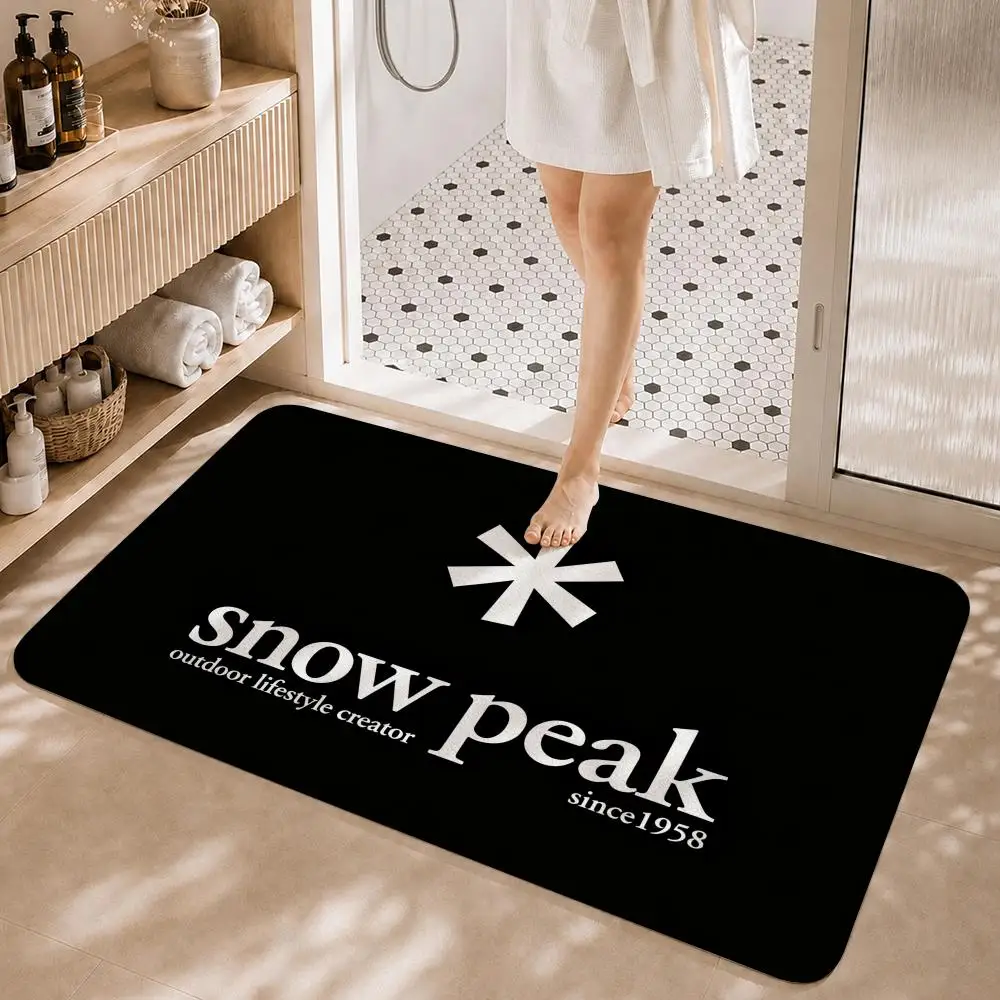 Fashion Brand S-Snow P-PeakS Floor Mat Non-Slip Absorbent Floor Mat Decorative Rug for Home Bathroom Bedroom Entryway