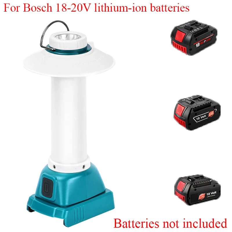 

Portable Outdoor Camping Light LED Work Light for Makita/DeWalt/Milwaukee/Bosch/Black&Decker/Craftsman 18V-20V Lithium Batteries