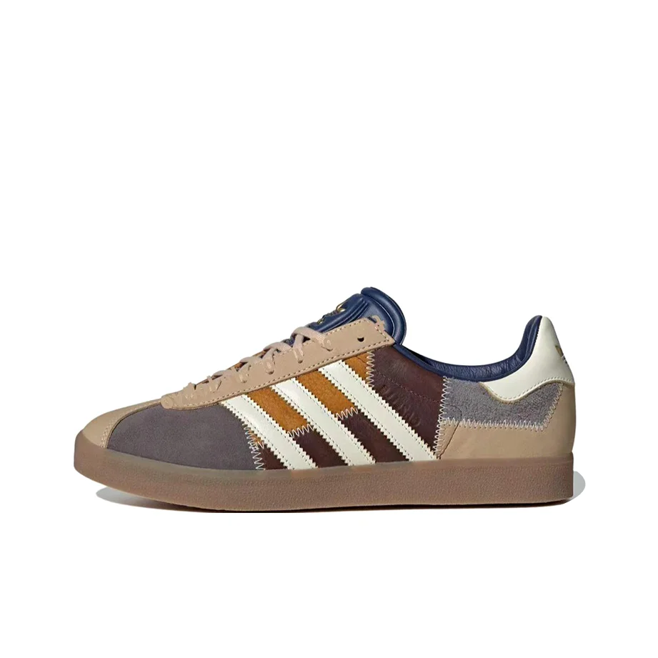 Adidas Originals GAZELLE 85 Skateboard Shoes Unisex Low Top Brown White Blue II0002