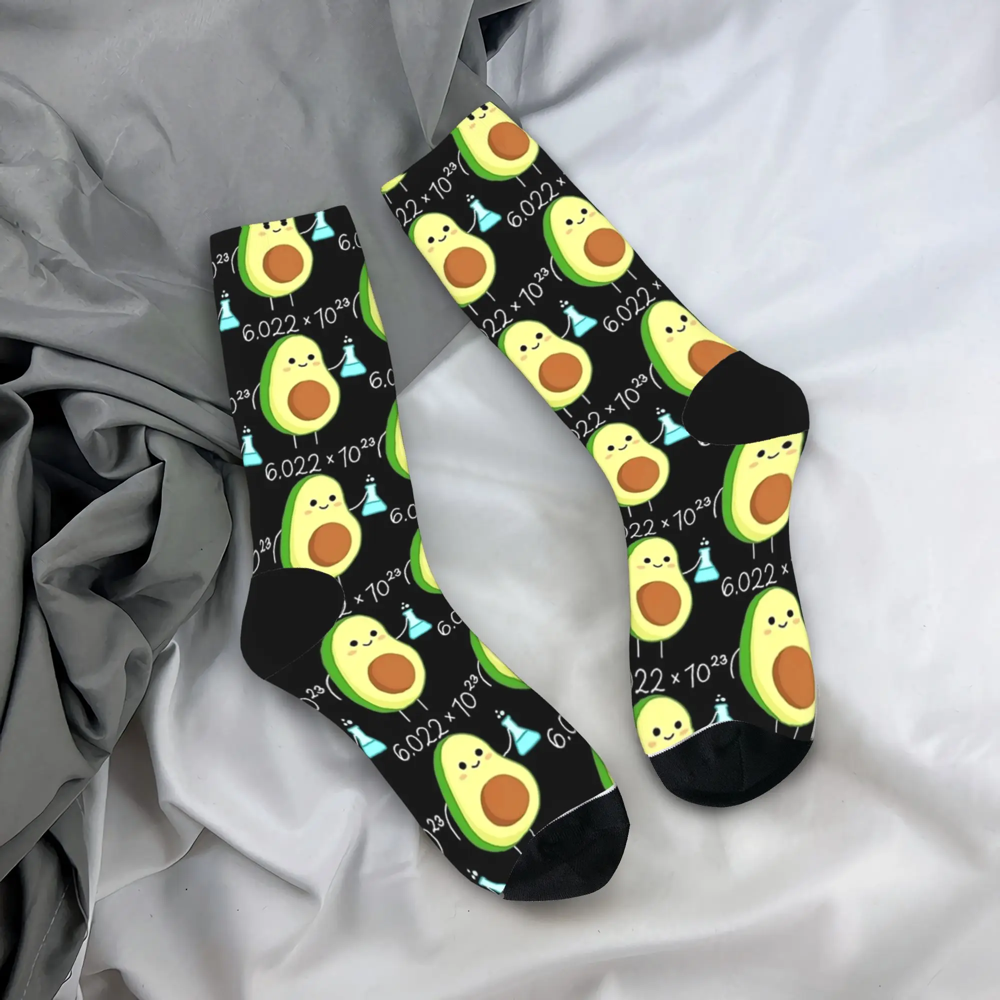 

Avogadros номер каламбур милые чулки с авокадо-химом мужские носки мягкие дышащие современные носки зимние скалолазающие противоскользящие носки с принтом