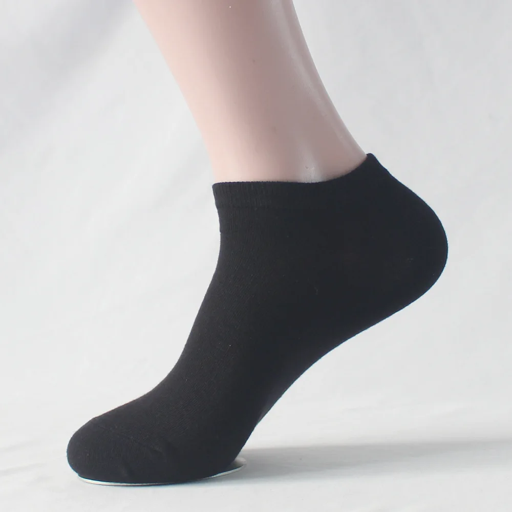 5 Paar Sommer-Herren-Bootssocken aus 100 % Baumwolle, dünn, atmungsaktiv, hochwertige kurze Socken, schwarz, weiß, Damen-Alltags-Knöchelsocken – Detail 9