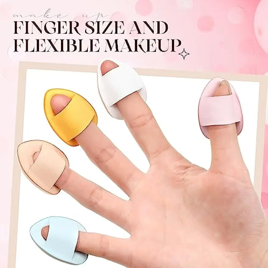 20pcs Mini Sponge Soft Beauty Makeup Mixer Foundation Make-up Makeup Puff, Face Powder, Eye Shaping, Concealer, Repair Cream