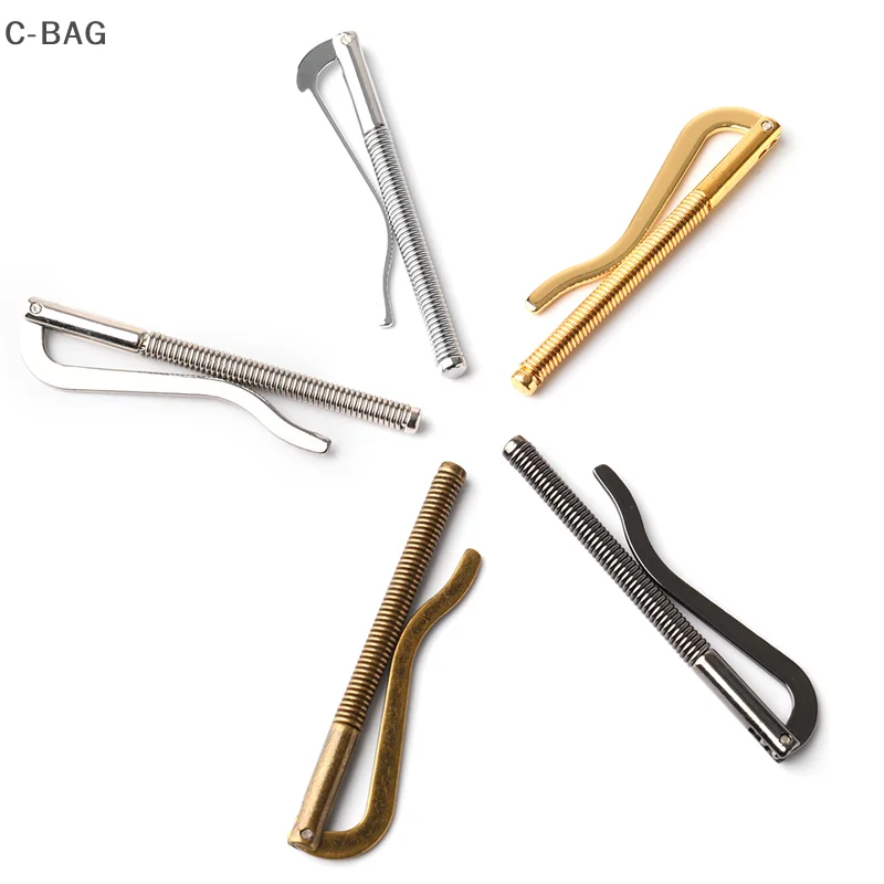 1 قطعة معدنية Bifold المال كليب بار المحفظة استبدال أجزاء الربيع المشبك النقدية فحص حامل للجيب 75 مللي متر/3 بوصة