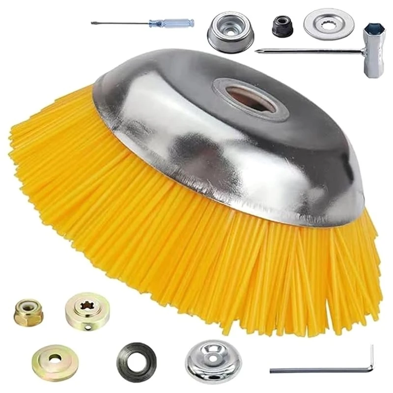 A76I-Nylon Brush Head Wild Grass Brush For Moss And Weed Brush Head