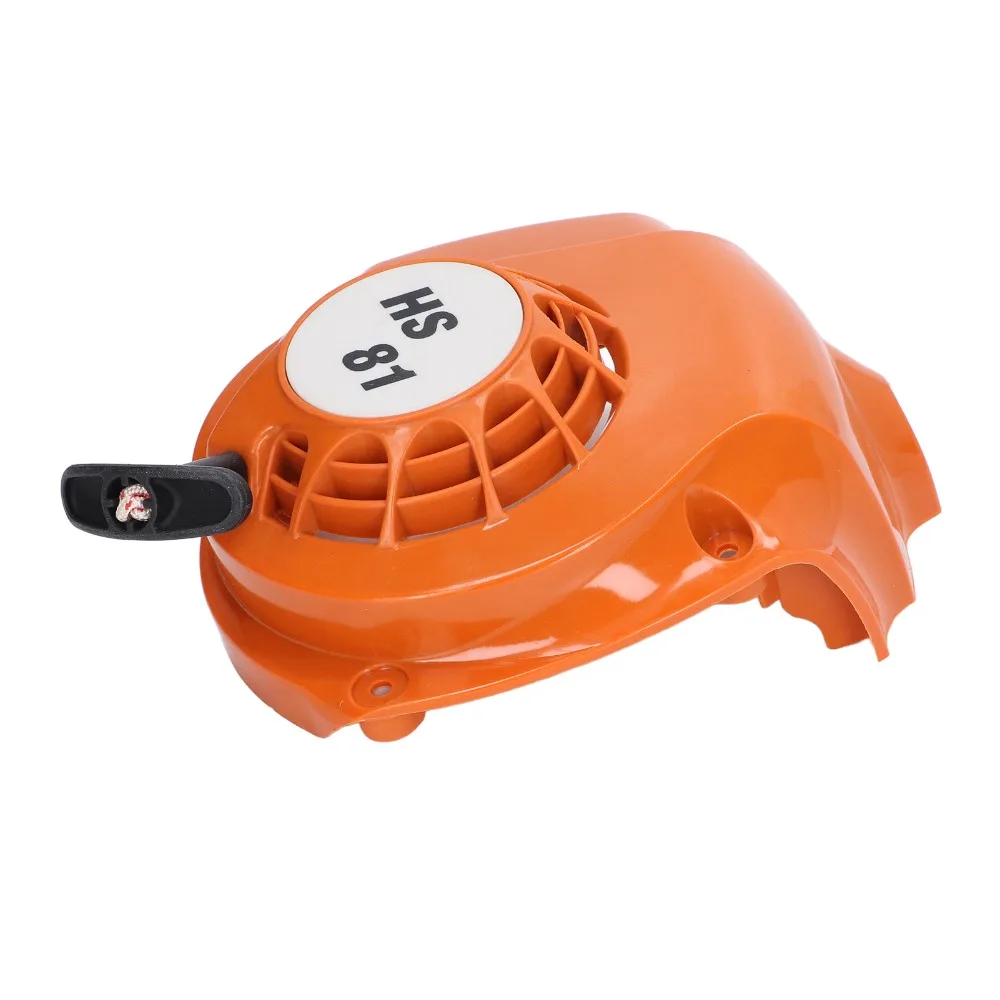 Orange Pull Starter Assembly Compact Easy to Install Recoil Starter Assembly ABS Chainsaw Starter Assembly for Stihl HS81T HS86R