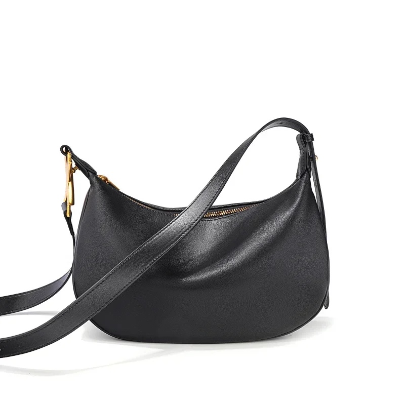 LOERSS-Sac fourre-tout en cuir véritable pour femme, sac à main en cuir de vachette pur, sac à main de niche, sac à bandoulière mode polyvalent, sac décontracté