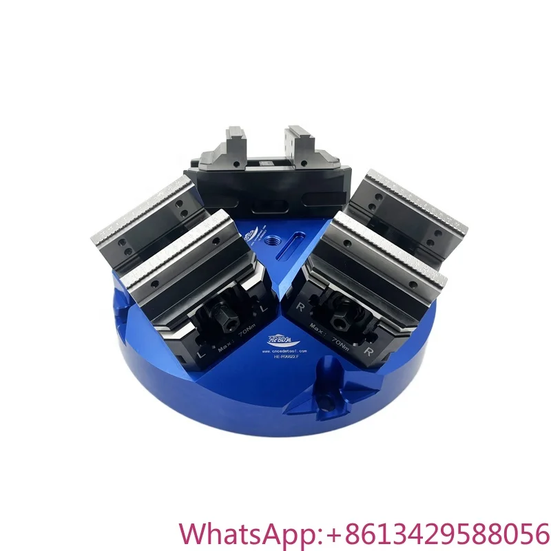 

CNC Workholding Tool 3 Sided Pyramids with Spacing 52 mm Self Centering Vise HE-R06822.F