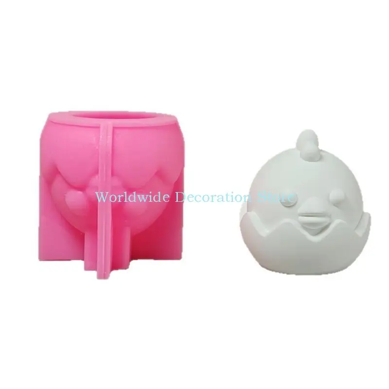 Q39B Hatching Chick Mold for Candle Making,Silicone Mold Animal Epoxy Resin Casting Mold for Diys Craft