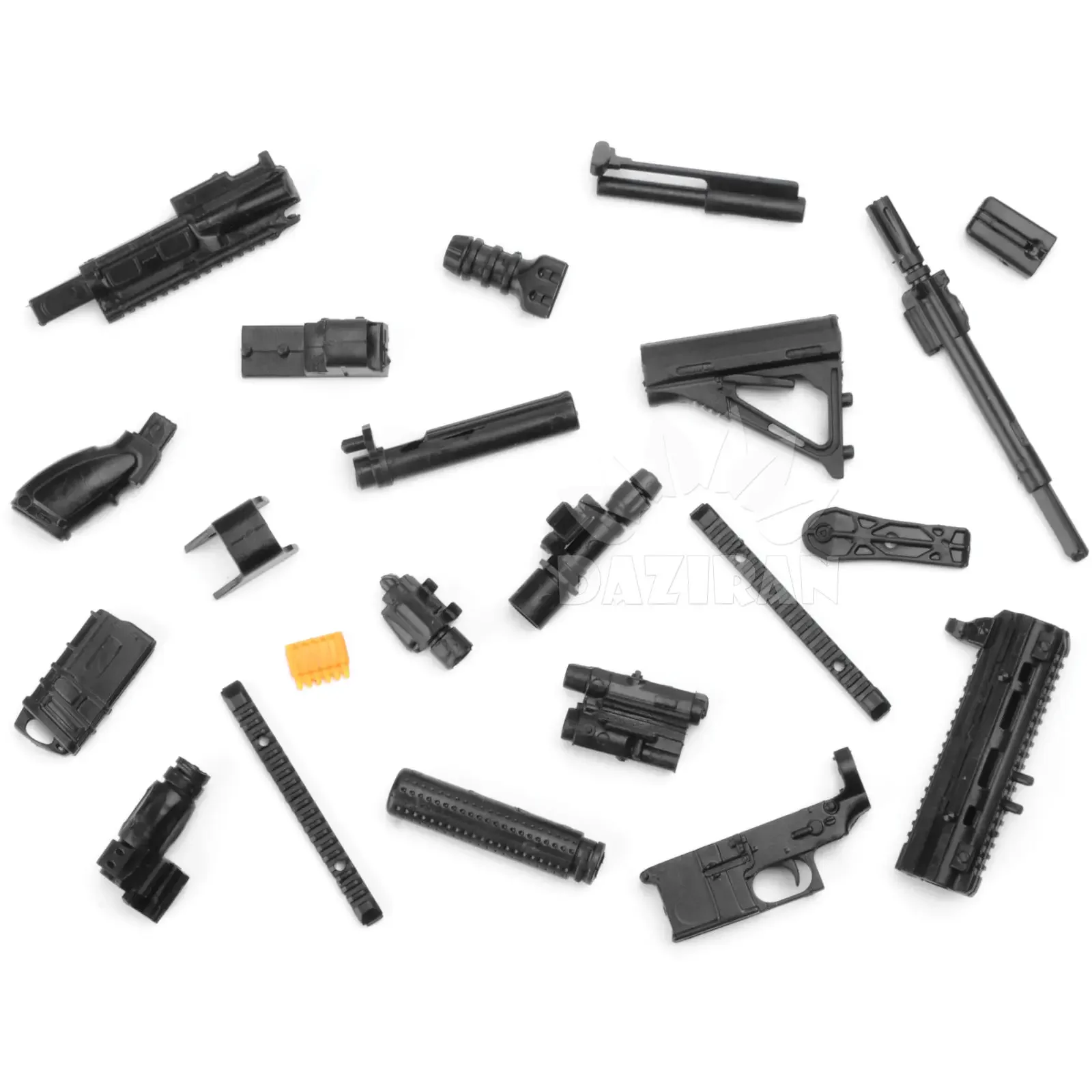 1/6 AK74 MG62 ARX-160 FN SCAR Remington MSR SL8 HK416 M1 4D Gun Model Plastic Assembly Model Kit 8pcs/set