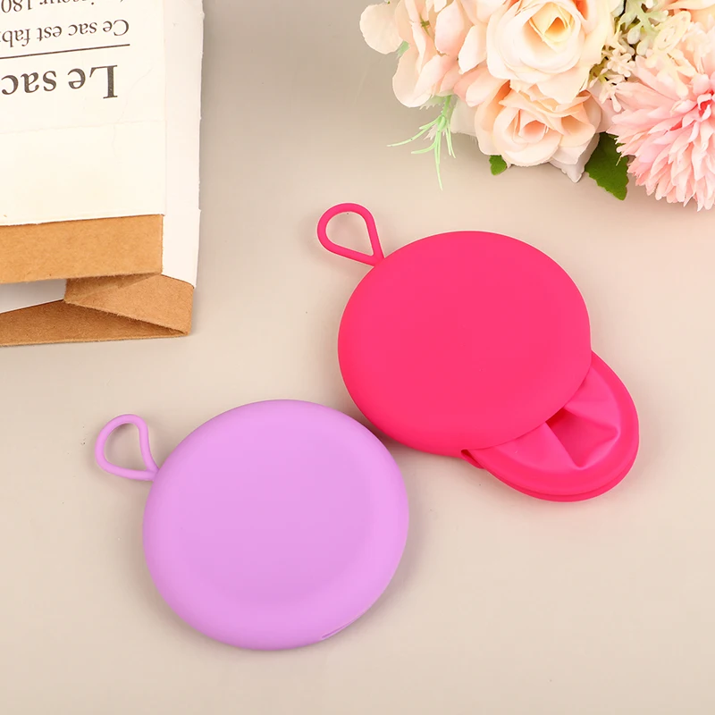 Silicone Reusable Menstrual Disc Feminine Hygiene Menstrual Cup Period Menstrual Collector Storage Box Extra-Thin Health Care