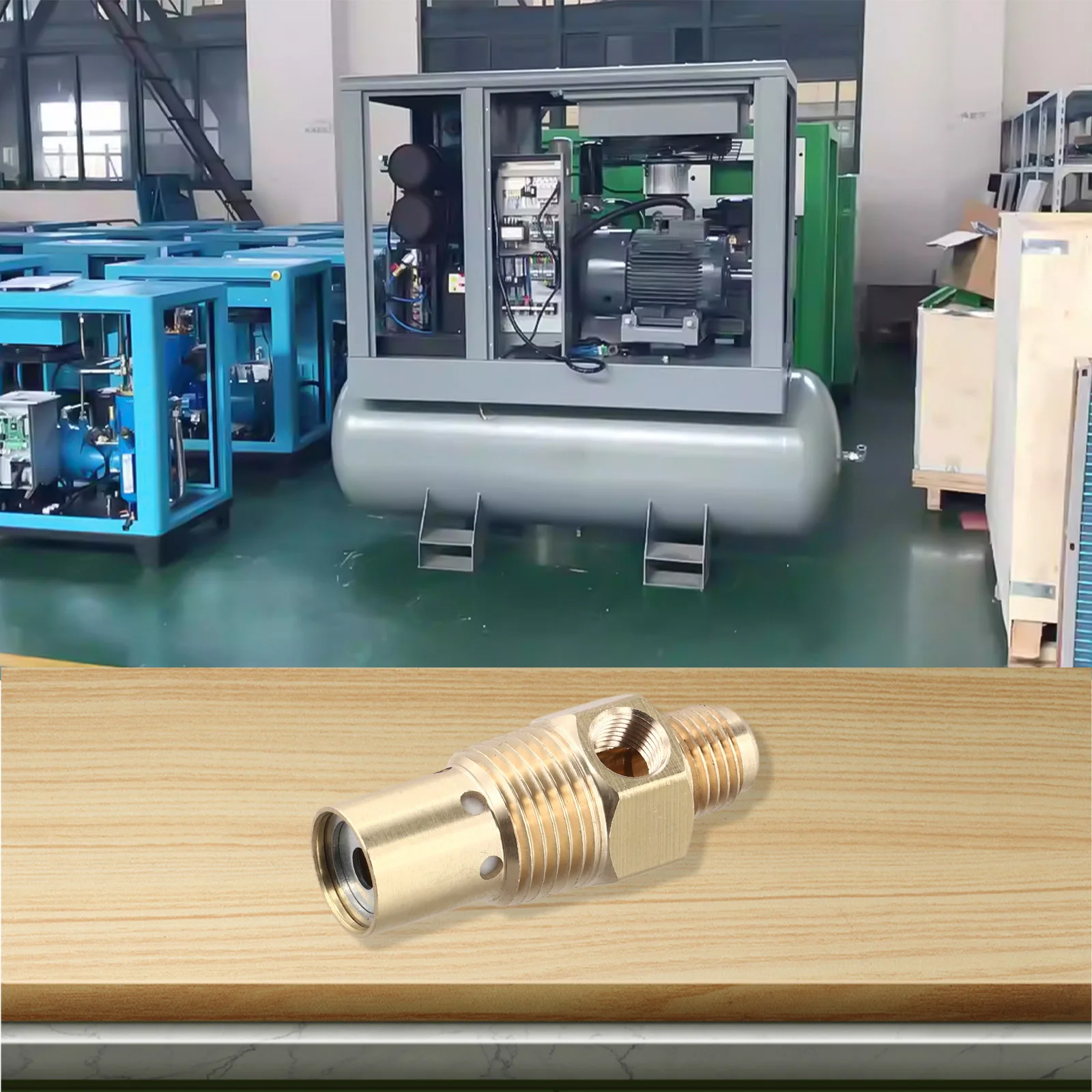For Air Compressor Safety Valve Brass Check Valve with Male Threaded Fittings Automatic Operation Above 8 BAR Pressure