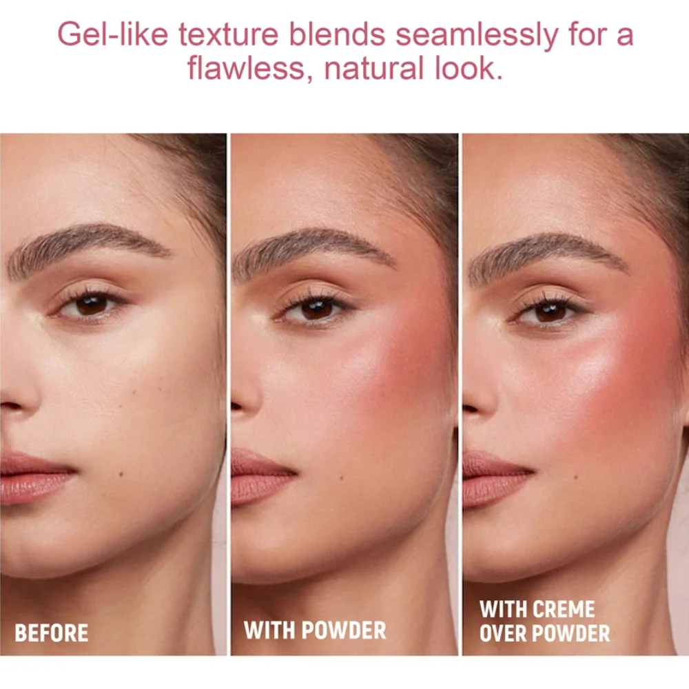 لوحة أحمر خدود مكونة من 3 ألوان، أحمر خدود متعدد الألوان لمظهر الخد الطبيعي والنابض بالحياة، مكياج أحمر خدود طويل الأمد وقابل للمزج #6