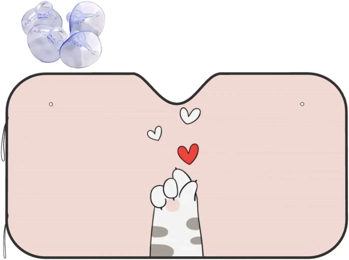 

Солнцезащитный кошачьи лапы для лобового стекла автомобиля отправка маленького сердца на День святого Валентина Складной автомобильный солнцезащитный козырек для грузовика внедорожника K