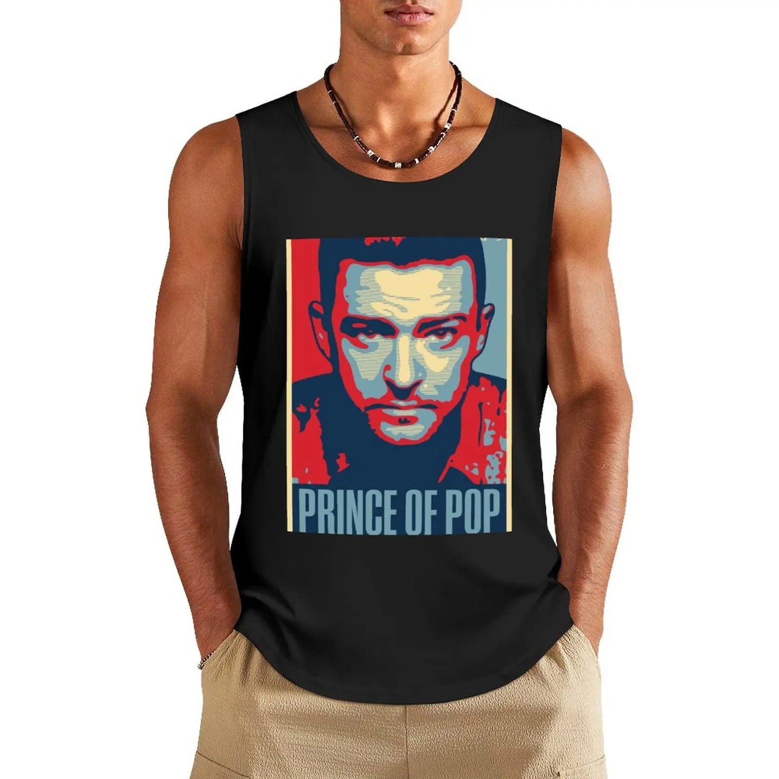 

Prince of Pop Tank Top Short sleeve Clothing Men's singlets
