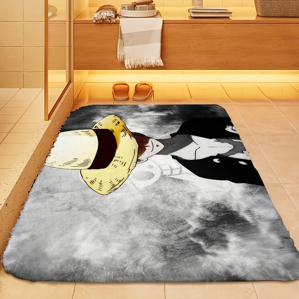 1PC Anime O-one P-piece Floor Mat Door Mat For Bathroom Kitchen Long Corridor Carpet Non-Slip Living Room Rug Home Decor