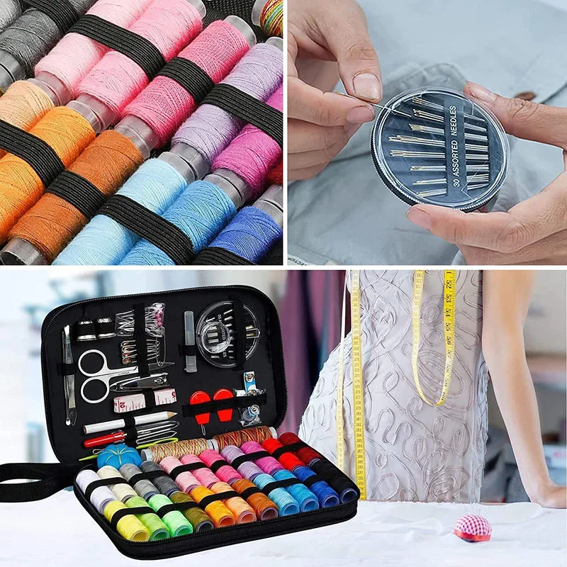 Sewing Kits DIY Multi-Function Sewing Box Set For Hand Quilting Stitching Embroidery Thread Sewing Accessories Sewing Tools Kits