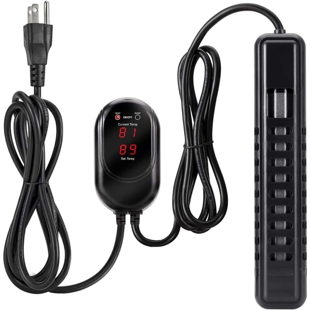 

Submersible Aquarium Heater 200W Fish Tank Heater External Temperature Controller LED Display for Saltwater Freshwater