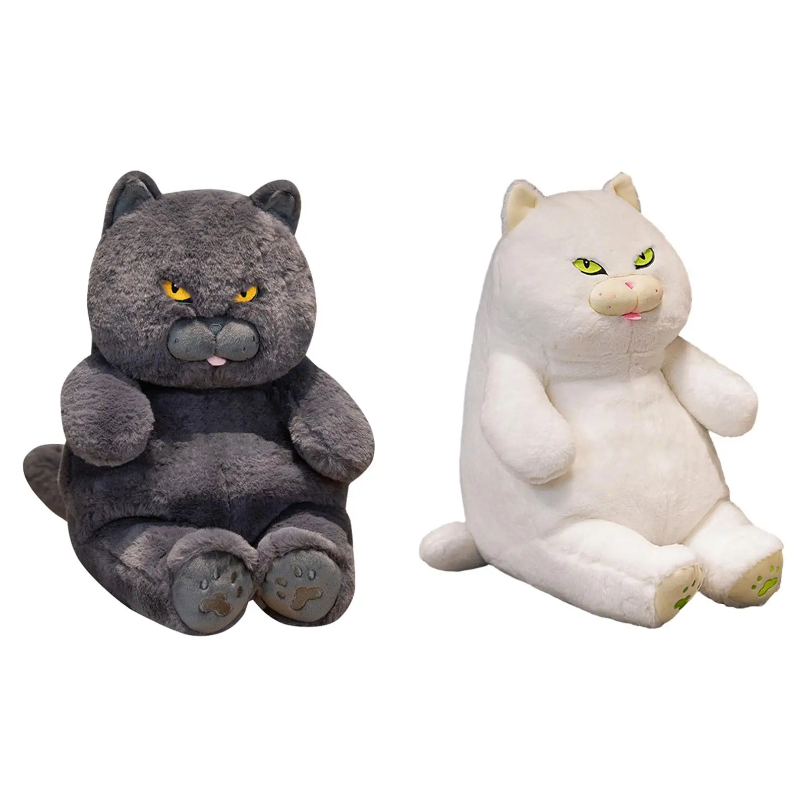 British Shorthair Cat Plush Cat Animal Model for Boys Girls Baby Gifts