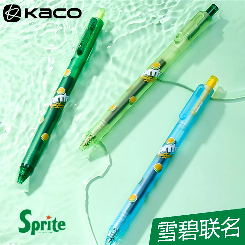 

3pc/Pack KACO Pure Sprite Gel Pen Limited,Minimalist 0.5mm Smooth Writing Press Type Stationery Multiple Use​,School Office Exam