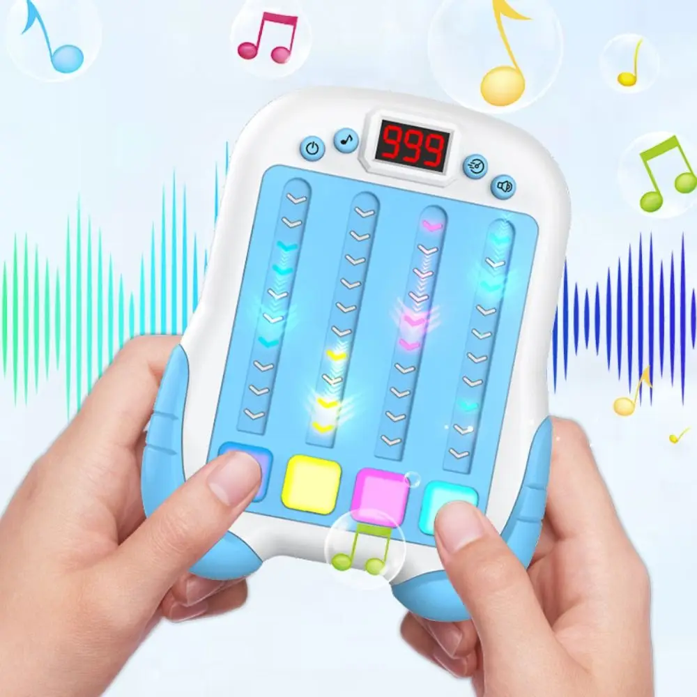 Musical Rhythmus Elektronisches Brettspiel Kinderspielzeug Beleuchtung Musik Schneller Druckknopf Tischspielmaschine Montessori Taschen Reisespielzeug