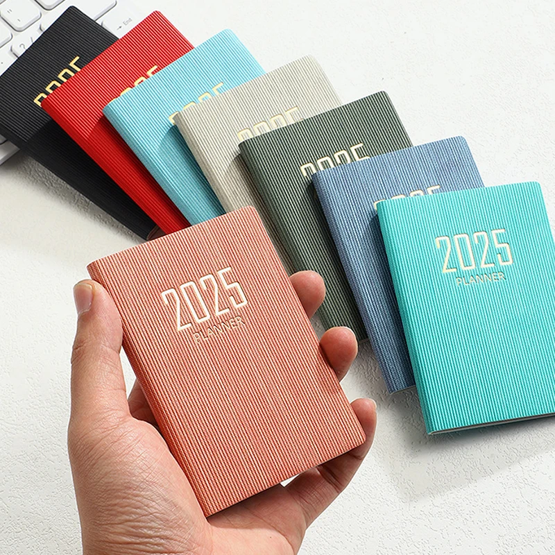 Minimalist A5 2025 Agenda Book With Calendar To Do List A5 Notebook Spanish Morandi Color 2025 Planner Notebook School Office