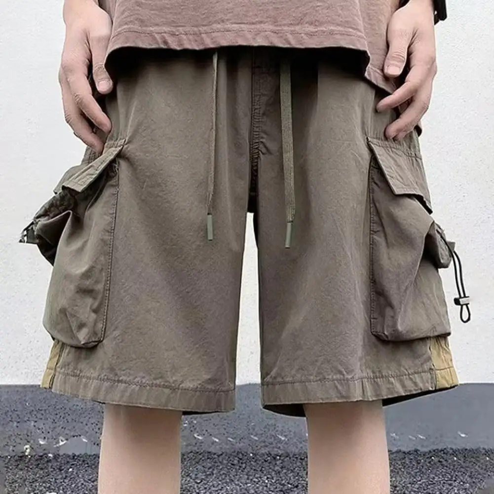 

With Adjustable Drawstring Pockets Comfortable for Wear Men Summer Shorts Sweatpants for Men Men's Elastic Waist Cargo Shorts