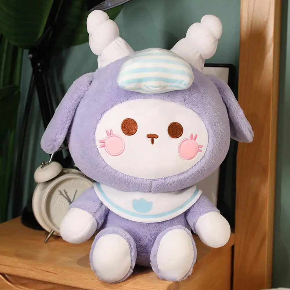 

Adorable Soft Stuffed Animal Cartoon Sheep Doll Sleep Pillow Fluffy Sheep Plush Doll Fully Filled Girl Toy Gift