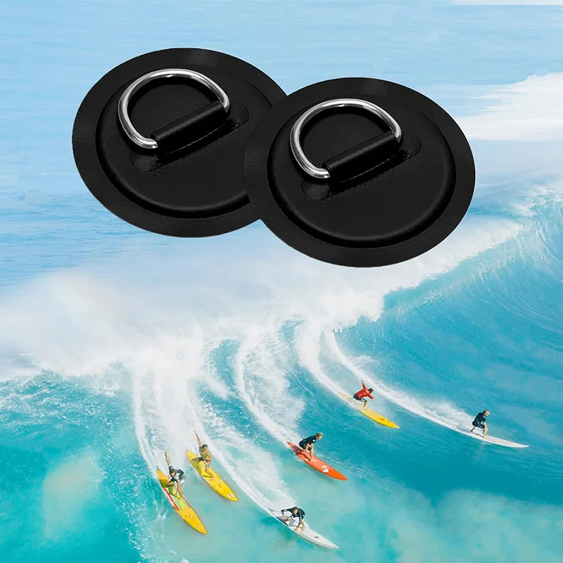 4 stuks surfplank PVC patch roestvrijstalen D-ring voor kajak opblaasbare bootaccessoires