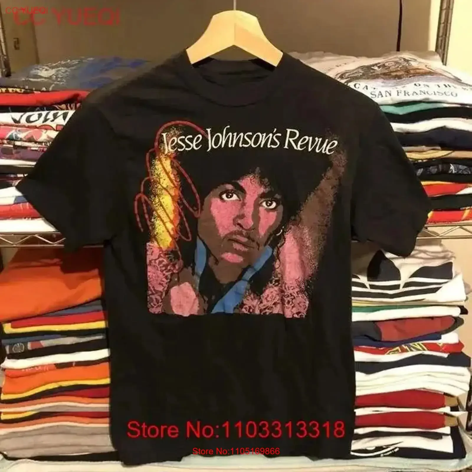 Jesse Johnson Tour tee T shirt Full Size S to 5XL LL1325 vintage Washed streetwear Casual Stretched Soft Versatile  vintage