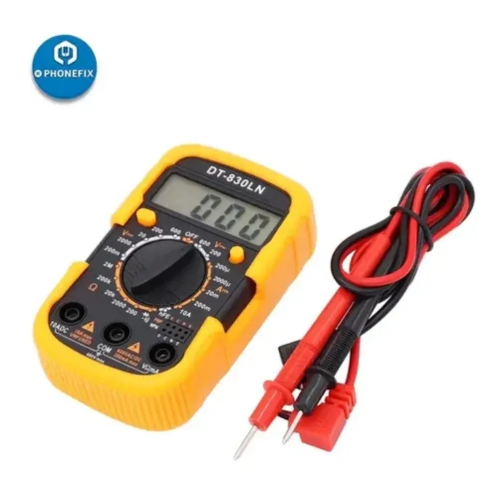 Multimetro digitale LCD universale Tester di corrente di tensione Mini metro per test di riparazione della scheda madre del telefono cellulare per principianti