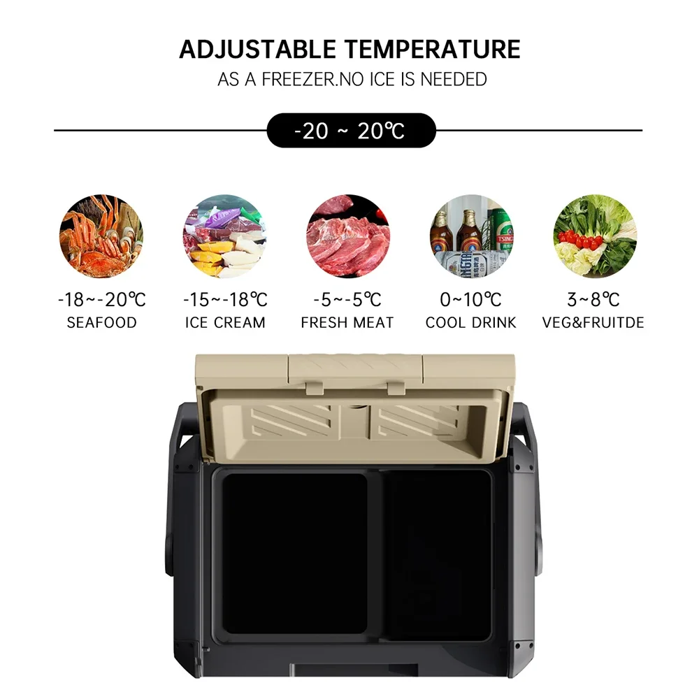 

12L Portable and Small Fridges Car Cooler Smart Freezer Refrigerator Car Fridge for Home