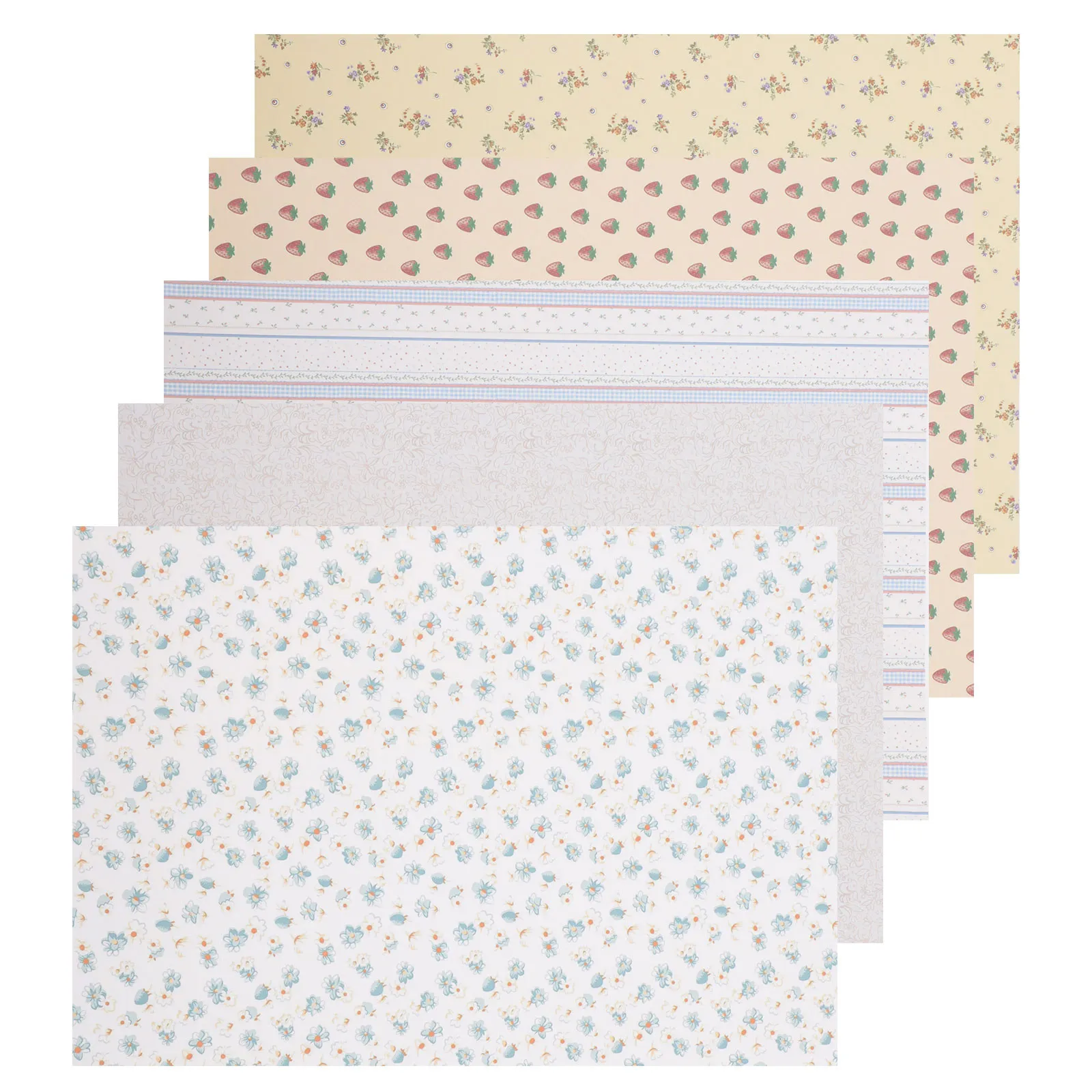 

5 Sheets Dollhouse Accessories Mini Stickers for Bedroom Bathroom TV Wall Hallway Closet Doors Kids Room Decorative Art