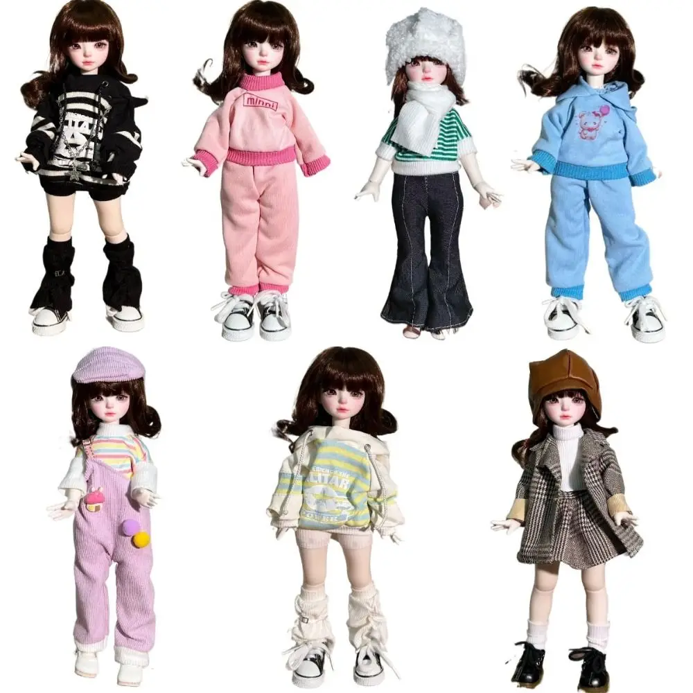 Fashion 1/6 BJD 23cm Doll 1/6 BJD Skirt DIY Handmade 30cm Doll Clothes Replace Doll Dress Up Kids Gift