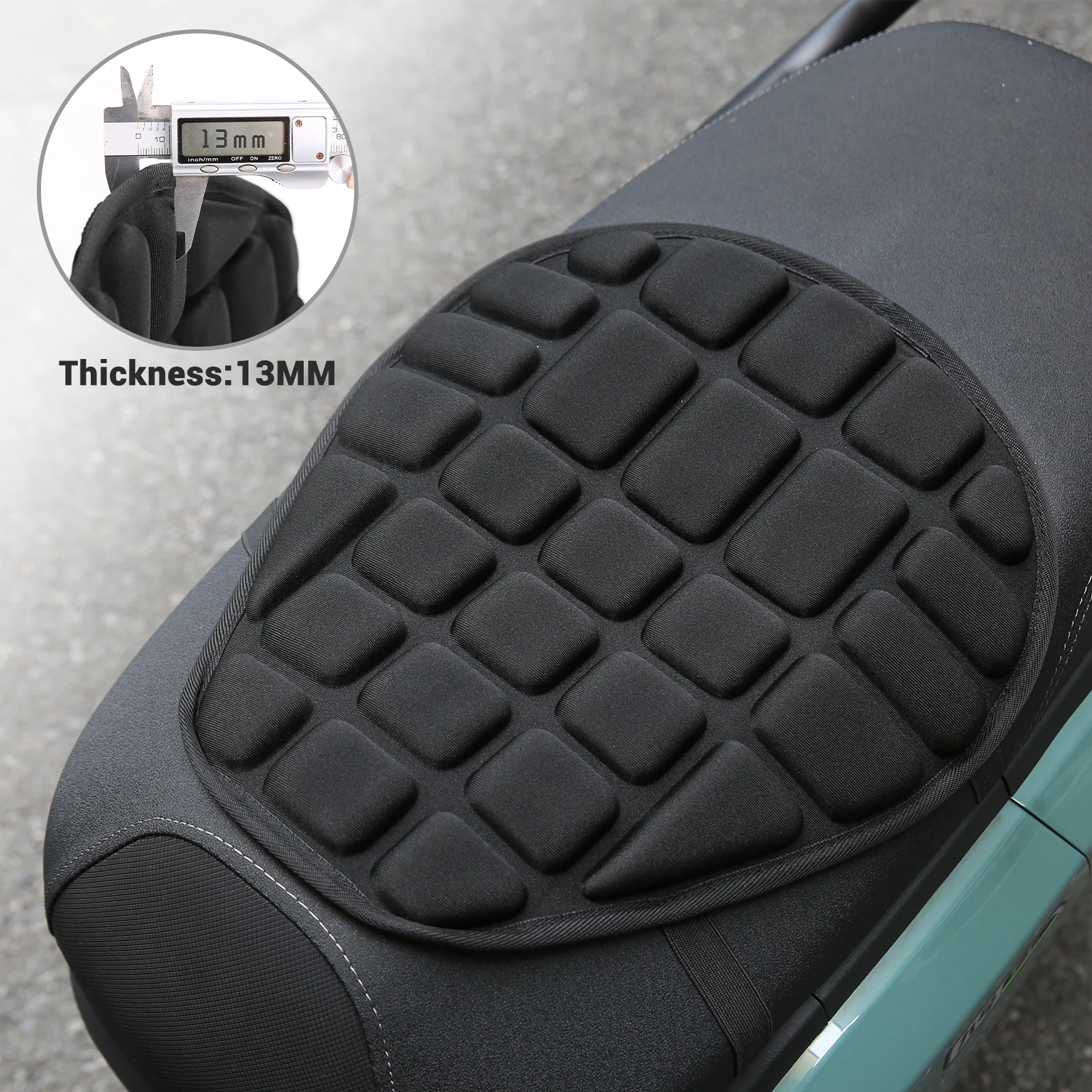 Universal Motorcycle Seat Cushion Cover Motorcycle Foam Soft Comfortable Cushion Pressure Ride Seat Pad Electric Bike Accessorie