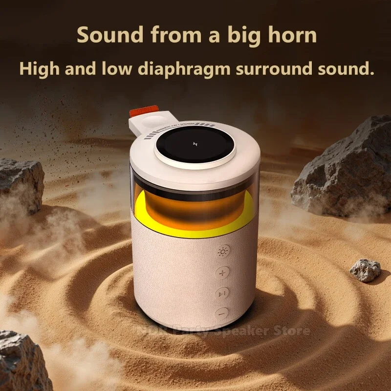 محطة شحن لاسلكية مغناطيسية 6 في 1 مع مكبر صوت BT5.4 لاسلكي، شاحن سريع لسلسلة IPhone IWatch AirPods #3