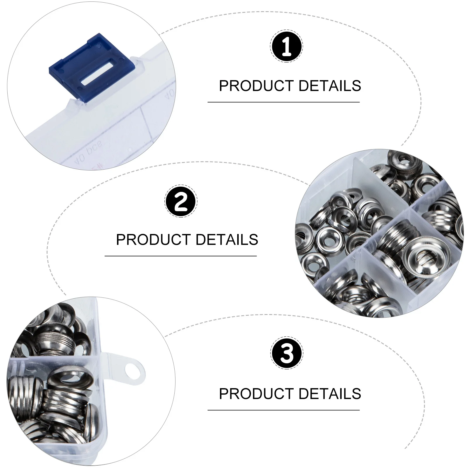 

180Pcs Stainless Steel Cup Countersunk Washer Kit Wear Resistant Gasket Set for Communication Equipment Petrochemical