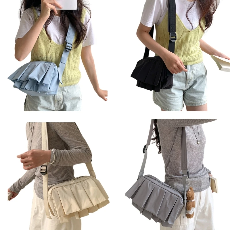 

Fashionable Crossbody Bag for Women Quality Nylon Shoulder Bag Solid Handbag