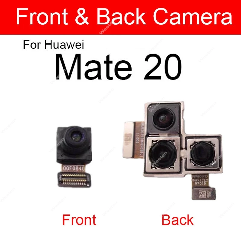 Rear Front Camera For Huawei Mate 20 Mate 20 Pro Mate 20 Lite 20X 5G Facing Frontal Back Selfie Flex Camera Module Repair Parts