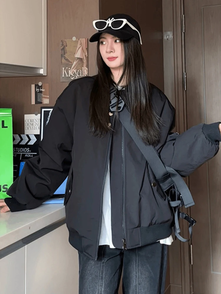 

Мужское модное элитное винтажное бейсбольное байкерское пальто American Sle MA Pilot Jaet свободного покроя, молодежное дышащее полиэстеровое пальто...