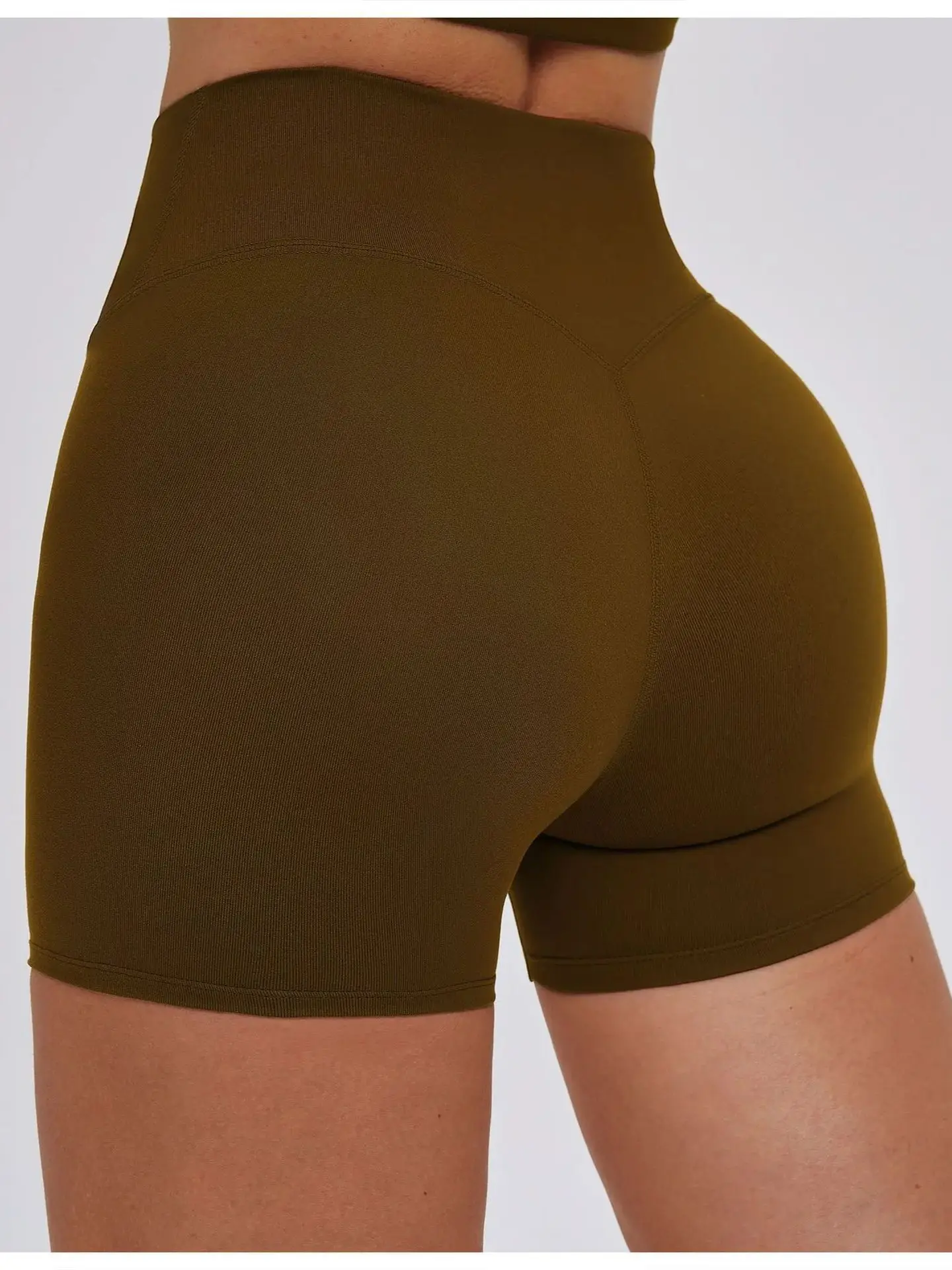 AliExpress HANRAN Ningyu Hot Selling Yoga shorts Women's Tight Fitting High waisted Casual Shorts Versatile Sports Running fitness Cycling Shorts