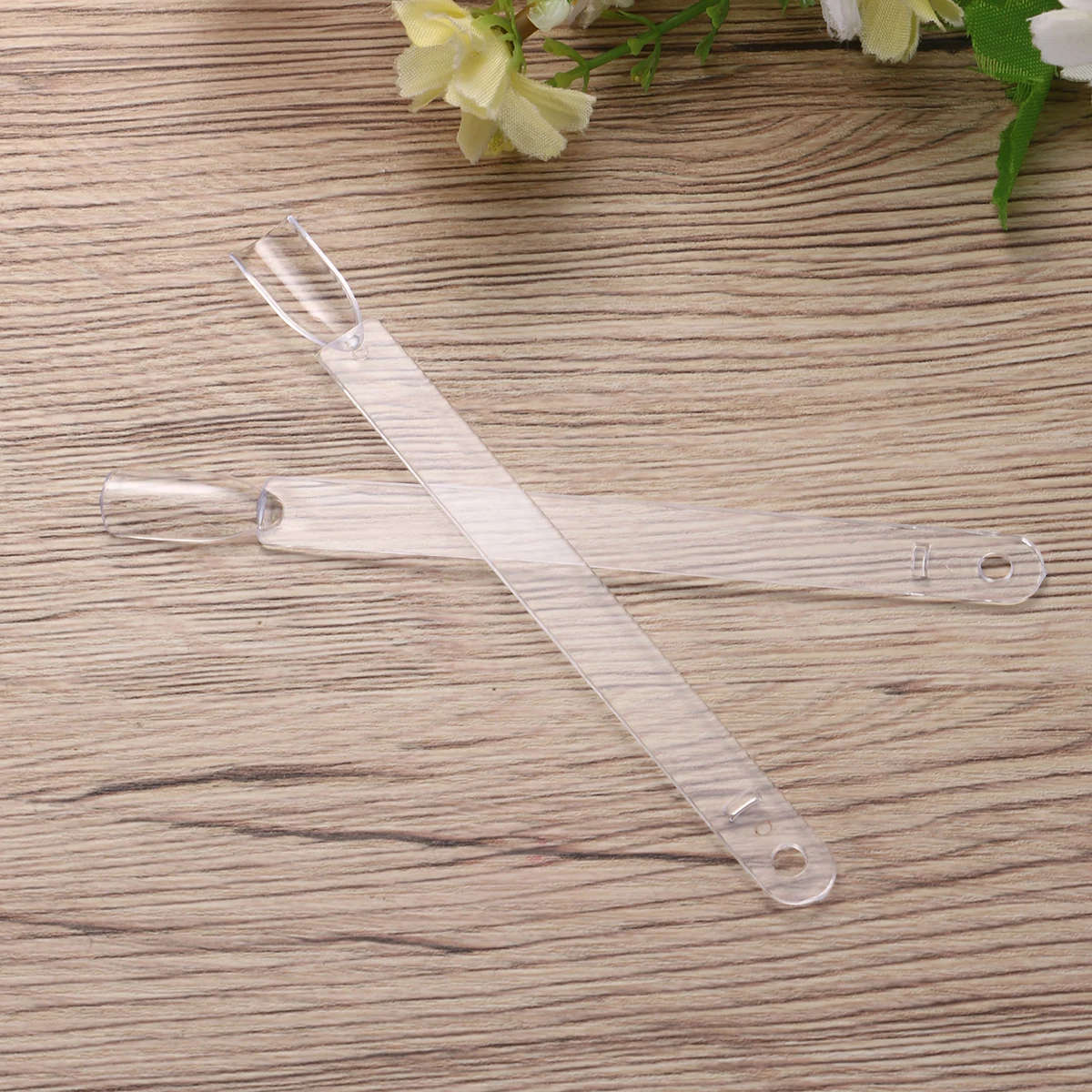 

50pcs Clear Practice Nail Color Card Iron Circle Shelf for Polish Gel Acrylic Tips Extension Design Work Professional