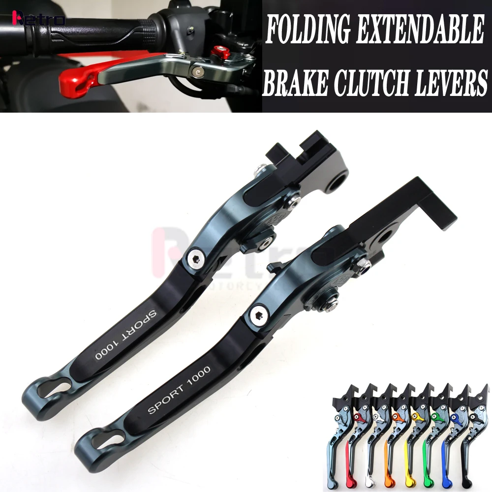 

For DUCATI SPORT 1000 SPORT1000 2006-2009 2007 2008 Motorcycle Folding Extendable Front Rear Brake Levers