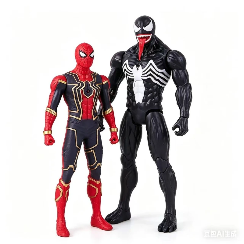 

Marvel Comics series hand-made 17.3cm venom Thanos Captain Spider-Man Iron Man model toy doll.